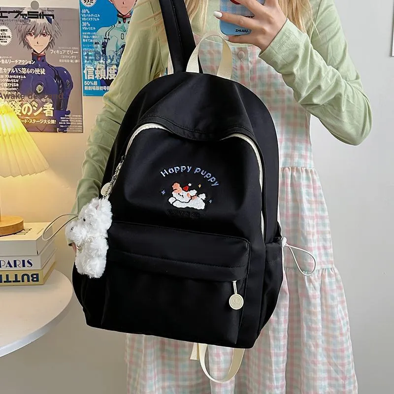 Moonshine Nylon Backpack Regular Unisex Yellow/White/Purple/Black-9