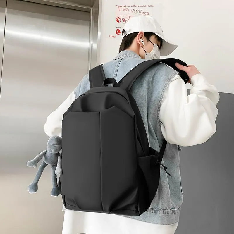 LUVISTRUE Nylon Backpack Regular Unisex Gray/Black/Burgundy/Ecru-10