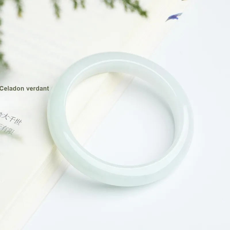 Bubble Scallops Glutinous Jade Jadeite Bangles Women's-4