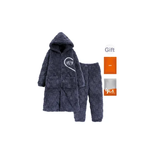 Удобный и освежающий комплект пижам мужского пола королевский синий