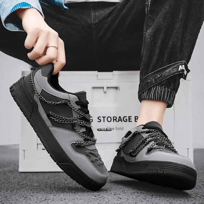 Grumpy Ram Chain Collection Anti Slip Wear Resistant Low Top Skateboard Shoes Men's-7