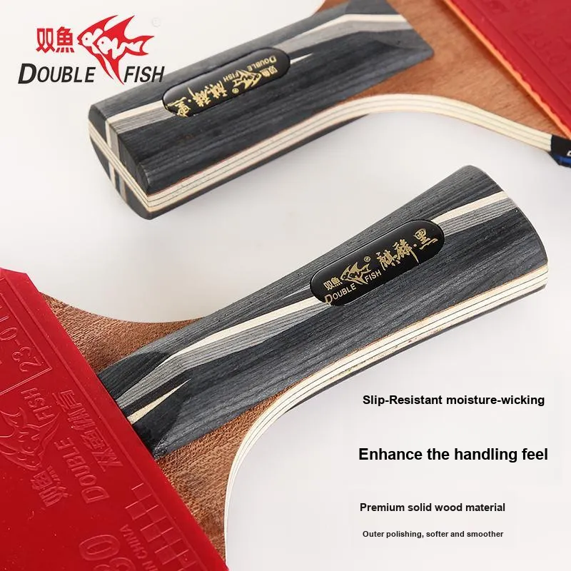 DOUBLEFISH Ping Pong Paddles Unisex All Wood-18