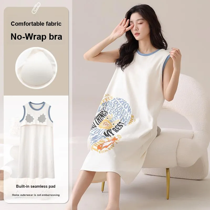 Pretty Lady Nightgown Women's Milk White-2
