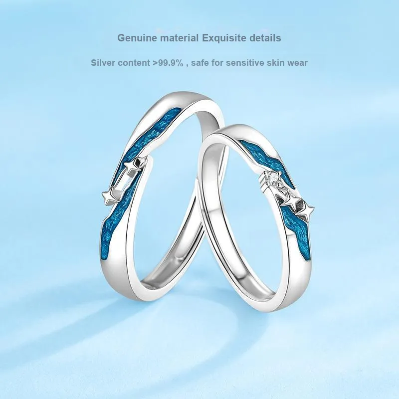 CLARKIA FLOWER 999 Fine Silver Rings Unisex-6