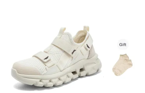 Jeep Breathable And Lightweight Low Top Running Shoes Women's White Gray