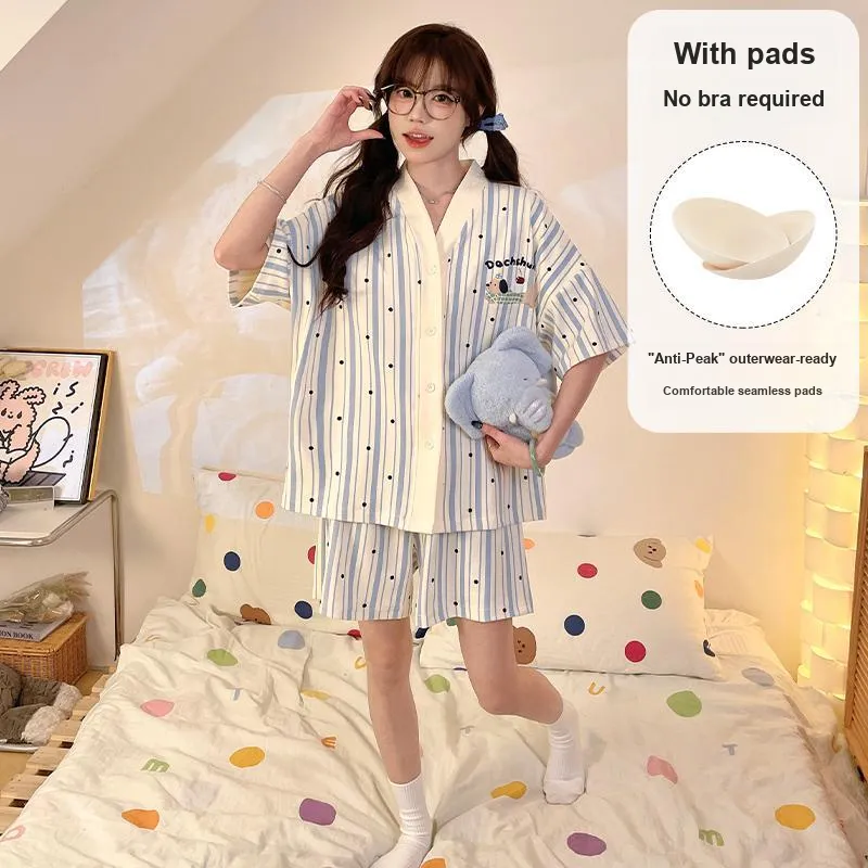O'MESIK Pajama Set Women's Blue-5