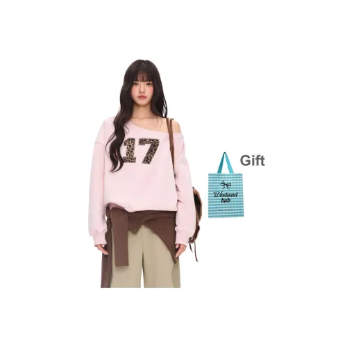 WEEKEND HUB Универсальный Off Плечо Толстовка Женские