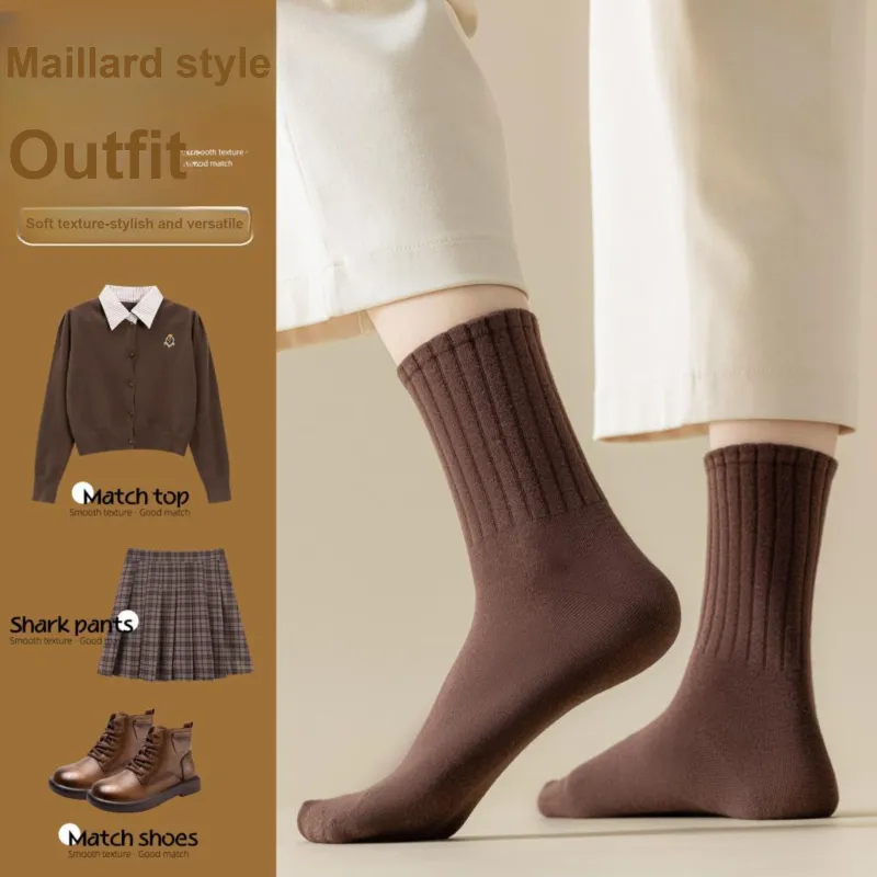 XXLLG Mid Calf Socks Women's 4 Pack-4
