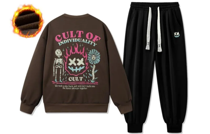 CULT OF INDIVIDUALITY Sweatshirt Sets Unisex-31