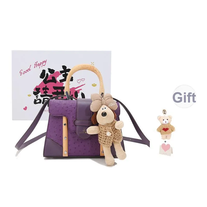 BUHOWE PU Small Square Bag, Shoulder Bag, Crossbody Bag, Handbag Women's Purple-0