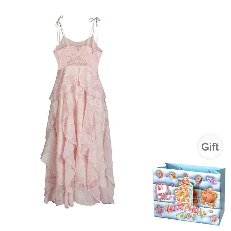 QUIET ANGEL Slip Dresses Women's Pink Shopping Bag-1