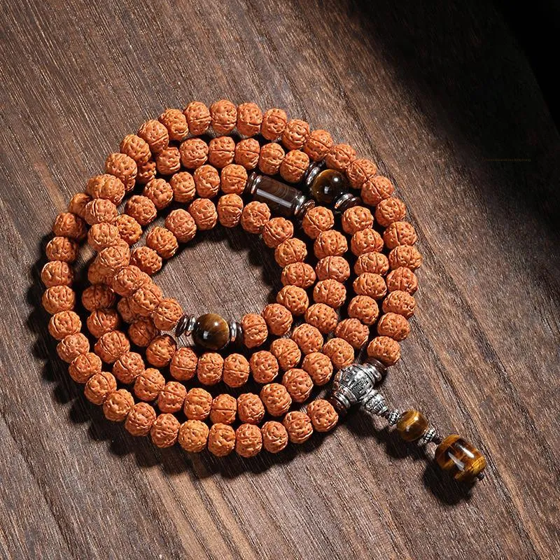 JIUHUASHAN King Kong Bodhi Seeds Bead Chain Unisex-4
