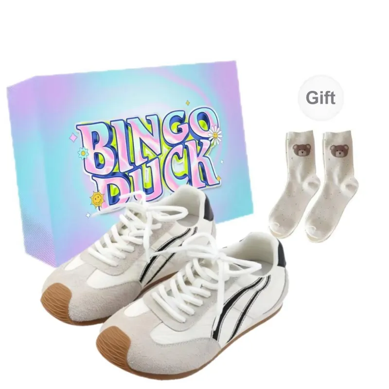 BINGO DUCK Slip Resistant Low Top Casual Shoes Women's-3