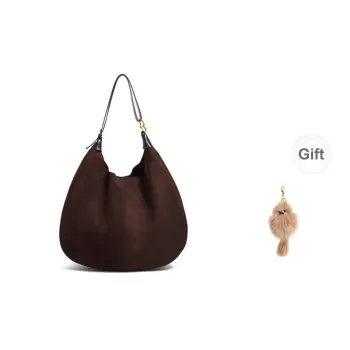 COCOEVA PU Premium Underarm Shoulder Bag Tubas Women's Coffee/Khaki