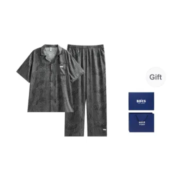 Peninsula City Pajama Set Men's Gift Box Set Dark Gray