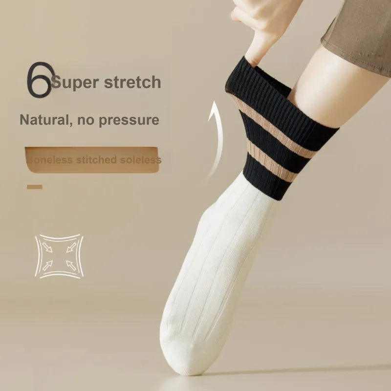 XXLLG Mid Calf Socks Women's 5 Pack-5