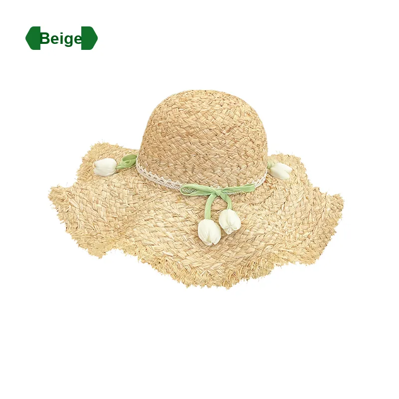 Mulinsen Straw Woven Bucket Hats Unisex-1