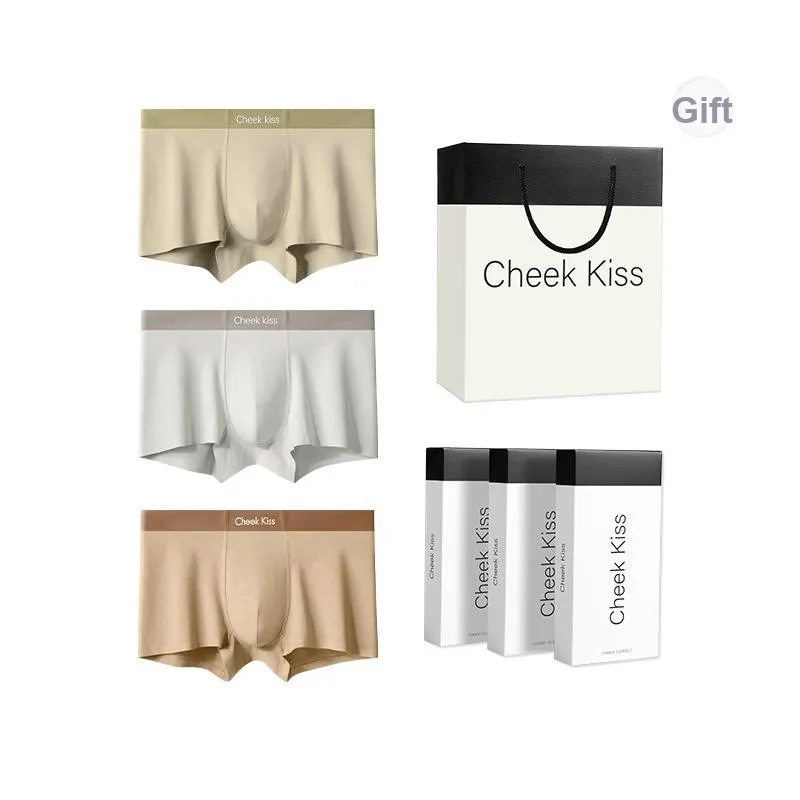 Cheekkiss Underwear Gift Box Men's Comfortable Seamless Boxer Briefs Premium Packaging-18