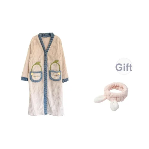 ЮЙЧЖАОЛИНЬ Sleep Халат Осенний и Зимний Женский