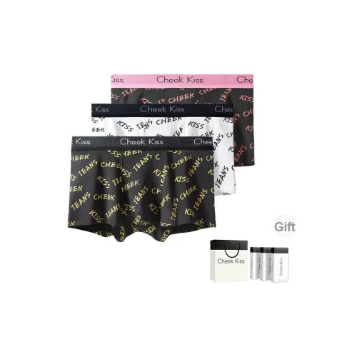 Cheekkiss Нижнее белье Подарочная коробка Мужской Принт с буквами Удобный Боксеры Four Corner Высота брюк Grade Упаковка
