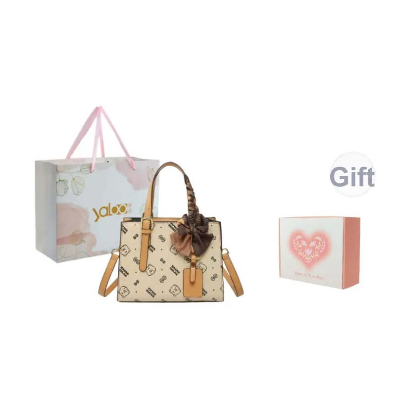 Yalu PU Handbag Unisex White/Pink/Brown/Coffee-24
