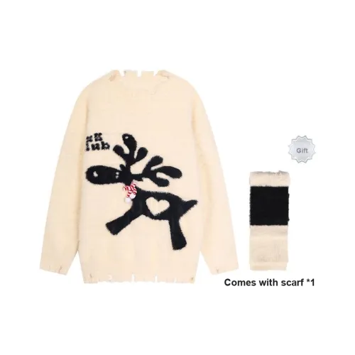 US 5 Spring New Arrival 'Deer Sweater' Unisex US 5 Весна Новый товар 'Свитер с оленем' Унисекс