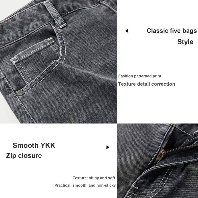 HLA Jeans Men Black Denim Gradient Dark 05-6