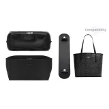 City33 Black with Silver Buckle Shoulder Pads+Black Liner