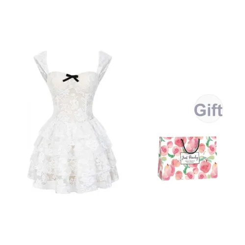 Qiuerle Slip Платье Женское Белое