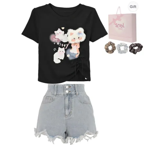 SNBL Casual Suits Women's T Shirt+Pants