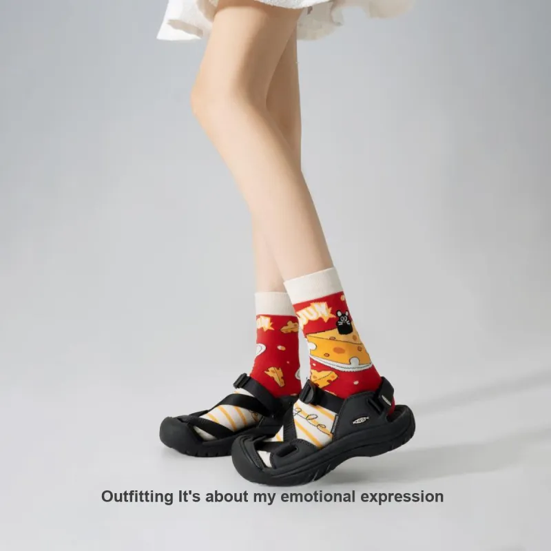 Gentle Welcome Mid Calf Socks Unisex 5 Pack-1