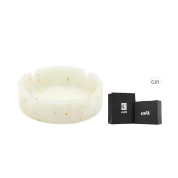 KERPA Multicolor Grain Glow In The Dark Ashtray, Living Room Tea Table Accessories, Small Storage Ornament, One Size