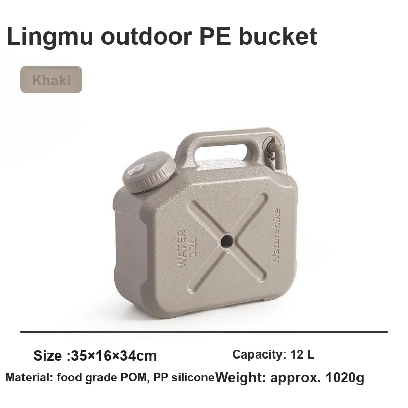 NATUREHIKE Outdoor Water Equipment Bucket 12 20L PE-8