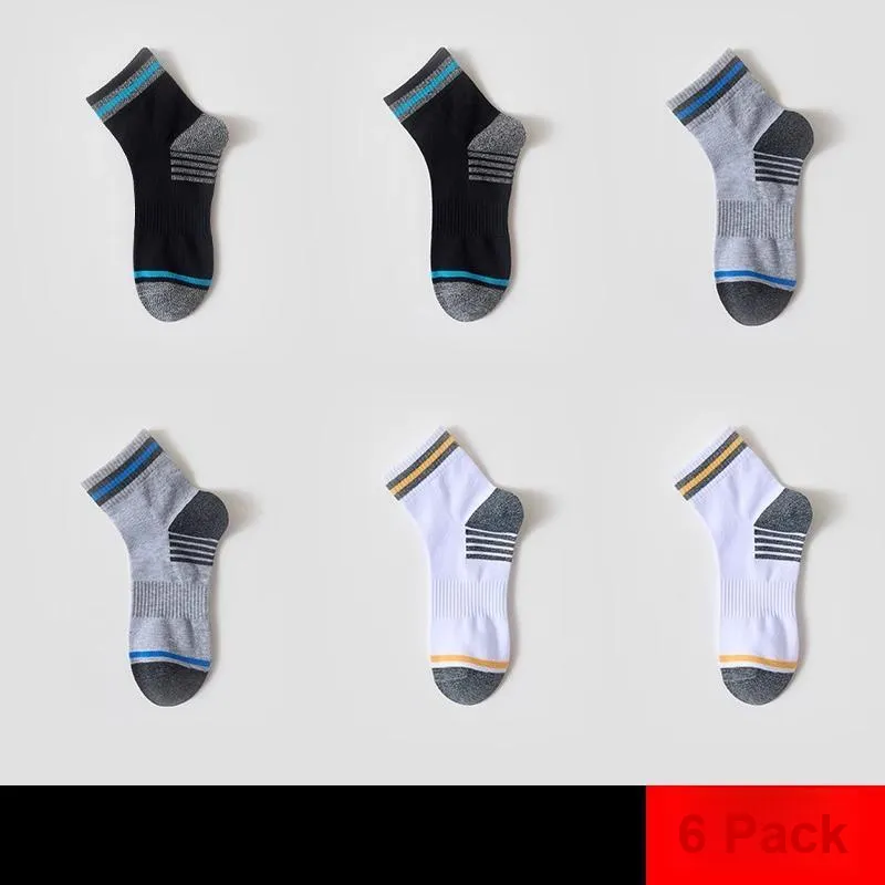 H YXIANG Mid Calf Socks Unisex 6 Pack-7
