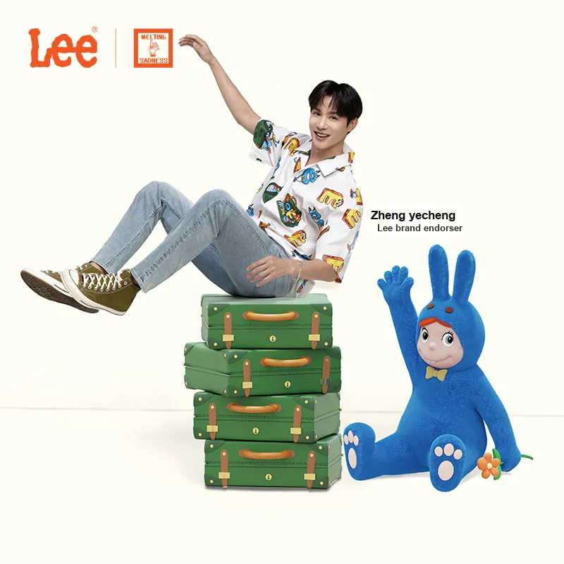 Melting Sadness X Lee Jeans Men Light Blue-2