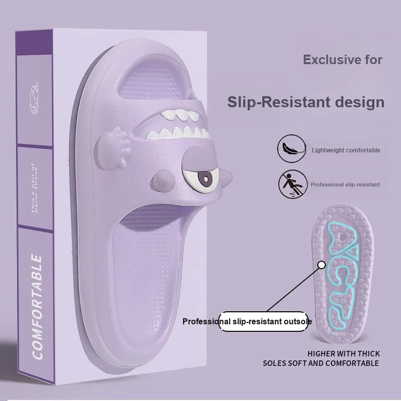 Foot Recreation Indoor Slippers With A Squashy And Bouncy Feel, Platform Design, Slip Resistant, Quiet For Bathroom Use-6