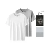 100% cotton 2 Pack (White+Heather Gray) Shopping Bag Included