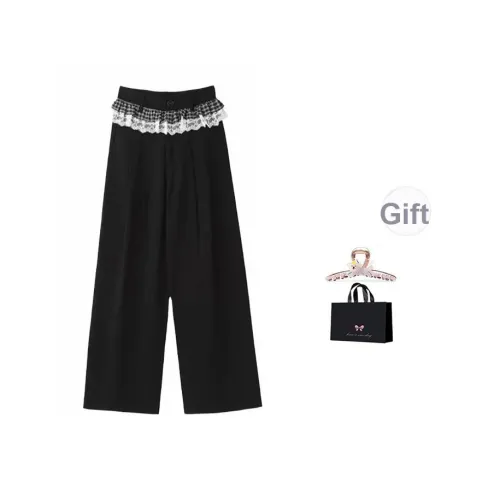 Aimilian Черные Женские Повседневные Брюки