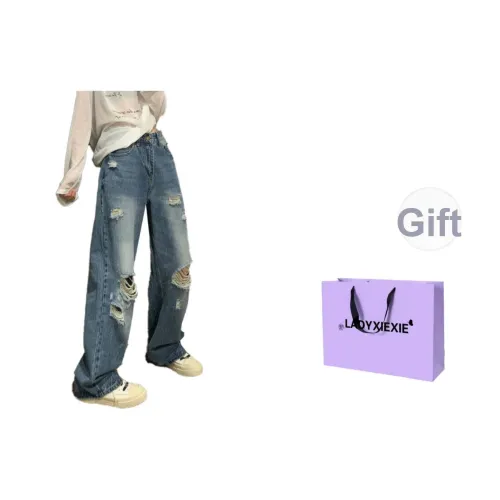 LADYXIEXIE Blue Women's Jeans LADYXIEXIE Синий Женские Джинсы