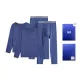 Royal Blue+Royal Blue (Box of 2 Sets, Worry-Free Washing and Changing)