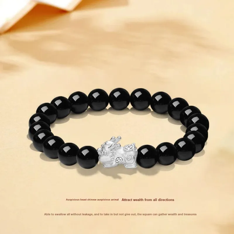 Master Kim Ebony Beaded Necklace Bracelet Kids'-1