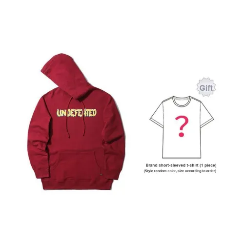 UNDEFEATED Совместное издание Красный Короткий рукав Размер Size в соответствии с заказом Унисекс Свитшоты