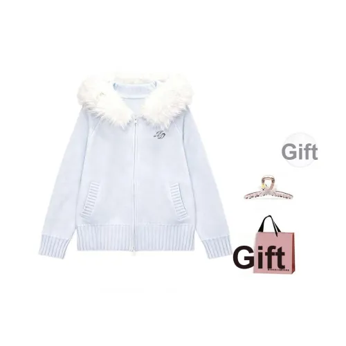 BAIDAIFEI Синий + Эксклюзивная сумка для покупок + Заколка-краб Женская трикотаж