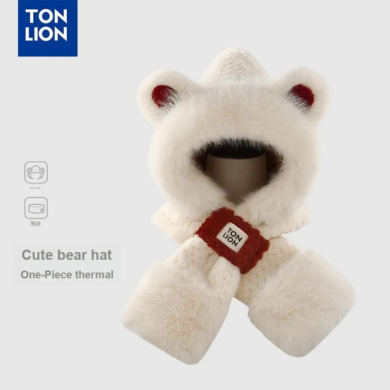 Tonlion Polyester Hoods & Plush Hats Unisex-1