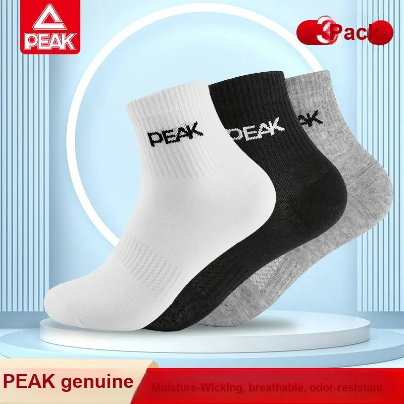 PEAK Mid Calf Socks Unisex 3 Pack-16