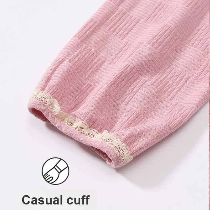 FENTENG Pajama Set Women's Lotus Pink-3