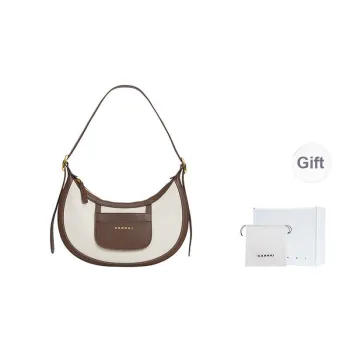 Karkki Rain Dew Linen Handbag, Shoulder Bag Medium Size Women's Pinecone Brown