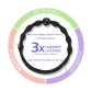 Pea Hair Tie Black 6 Pcs Set Slim