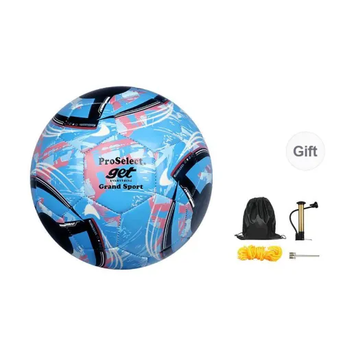 ProSelect Size 5 Soccer PU Machine Stitched Soccer Ball Unisex Blue