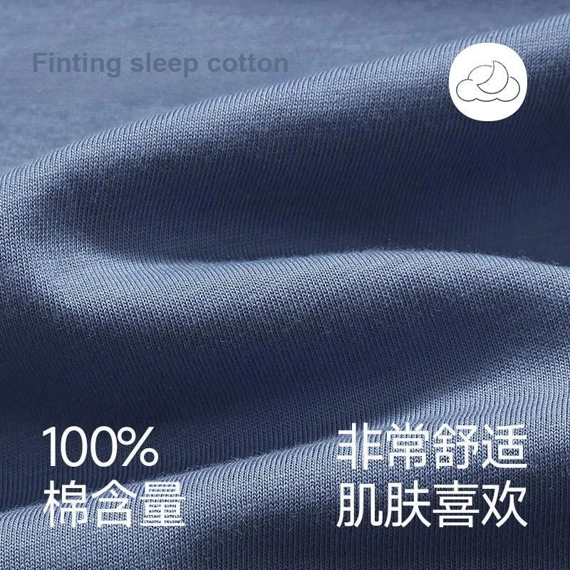 FENTENG Pajama Set Men's Deep Sea Blue-2
